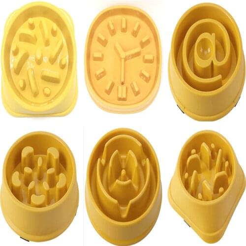 Dog Bowl - Dog Bowl to Slow Down Eating - Dog Bowl for Fast Eaters - Dog Puzzle Bowl for Slower Eating - Slow Drink Water Bowls