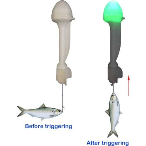 Smart Fishing Float Fish Bite Trigger Hook Automatically Electronic Trap intelligent Buoy LED Strike Alert Alarm Night Bobber