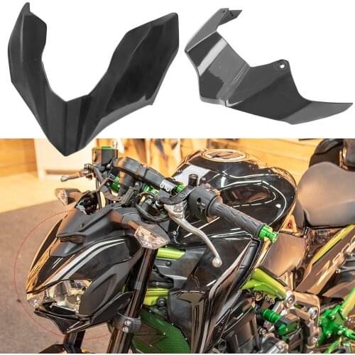 Motorcycle Upper Lower Front Headlight Cover Injection Head Lamp Fairing Beak Cowl for 2017 2018 2019 Kawasaki Z900 Accessories