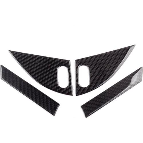 Car Interior Door Speaker Panel Cover Frame Trim Carbon Fiber Black Fit for Dodge Charger 2015 2016 2017 2018 2019 2020