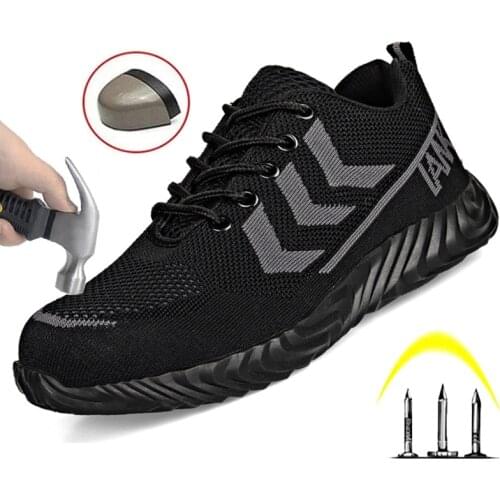 Mens Safety Work Shoes, Indestructible Anti-Perforation Work Shoes Mens Shoes Mens Light Boots Safety Shoes