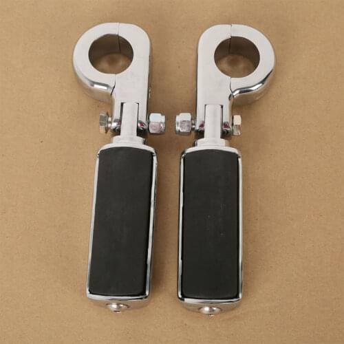 1-1/4 " Universal Footpegs Footrest Mount 32mm Highway Bar For Harley Softail Rocker Deluxe FLSTN