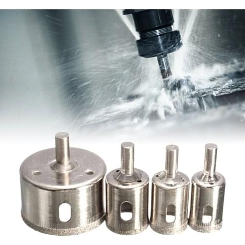 10pcs Diamond Coated Drill Bit Set Tile Marble Glass Ceramic Hole Saw Drilling Bits For Power Tools 6mm-30mm