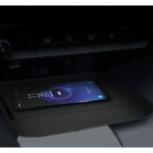 15W car QI wireless charging phone charger charging plate panel charging holder for Peugeot 4008 5008 2016 2017 2018 for iPhone