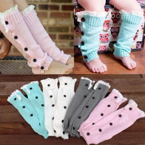 2018 Brand Cute Baby Toddler Girl Boy Soft Leggings Warmer Leg Warmers Knee Long Socks Gift