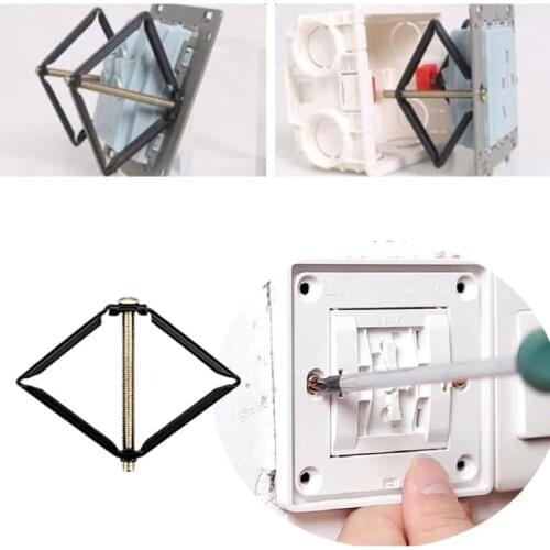 4 Pcs Wall Mount Switch Box Repair Tool Secret Stash 86mm Switch Cassette Repairer Support Rod Electrician Accessories