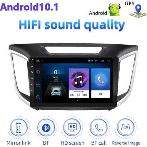 2Din Android 10.1 Car Radio GPS Navigation Multimedia Video Player Wifi For Hyundai Creta ix25 2015 2016 2017 2018