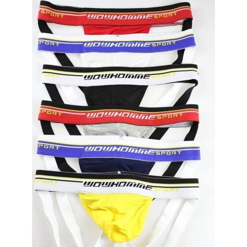 Brand Mens Underwear Sexy Fashion Gay Underwear Jockstrap Mens Thongs