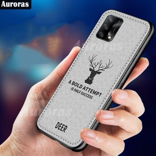 Auroras Case For Realme GT Master Edition Luxuy Brand Cloth Texture Deer Soft Cloth Case For Realme GT 5G Back Cover