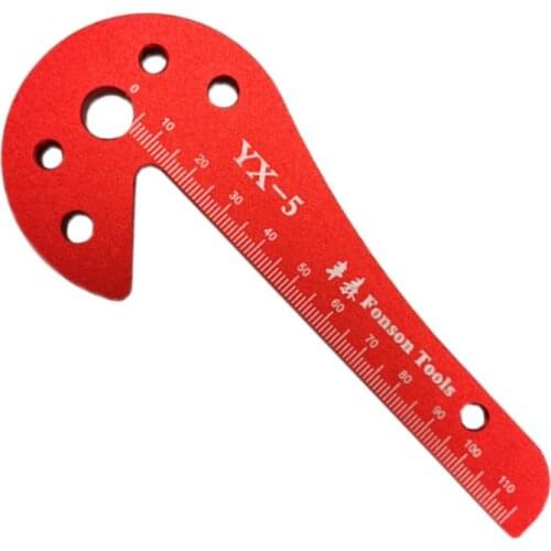 Woodworking Center Scriber 45 and 90 Degrees Right Angle Scribing Gauge Carpentry Mortise Positioning and Marking Ruler