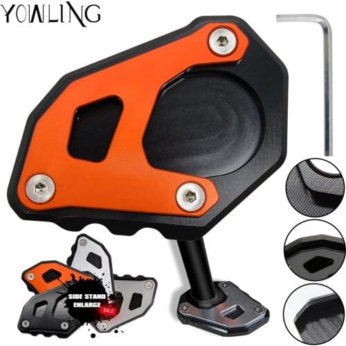 For 1050 1090 1190 1290 Adventure Motorcycle Side Stand Kickstand Sidestand Extension Plate Pad For 1190 1290 1090 Adv