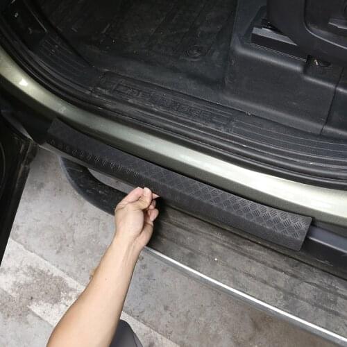 For Land Rover Defender 110 2020-2021 Car styling ABS Black Car Door Sill Protector Plate Cover Trim Stickers Car Accessory