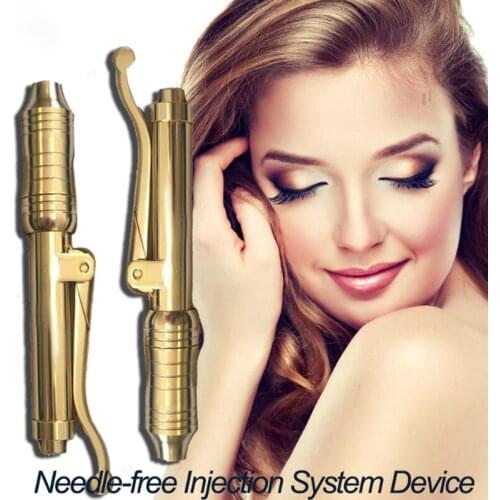 24k Gold 0.3 Hyaluron Pen for Anti Wrinkle Lip Lifting Mesotherapy Gun Hyaluronic Acid Pen Lip Inejction Ampoule Adapter Beauty