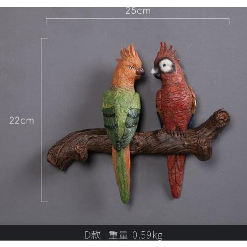 Simulation Bird Resin Sculpture Living Room Decoration Room Decoration Art Crafts
