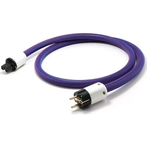 D503330E Schuko Power Cable HIFI Power Cable High Purity Copper Audiophile Power Cord For CD Ampliferhome theatre HIFI,EU Schuko