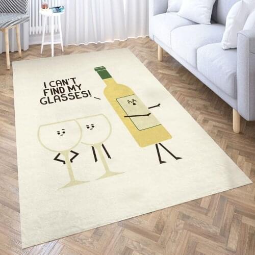 Lost Glasses Carpet for Living Room 3D Anime Cartoon Rug Gamer Teen Room Bedside Lounge Rug Kids Children Floor Mats