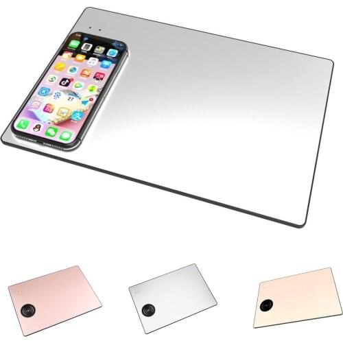 Wireless Charging Mouse Pad Station Alum Non-Slip Mat for iPhone