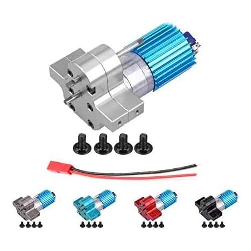 Metal Gear Box C24 Speed Change with 370 Brush Motor for WPL 1/16 Military Truck RC Car Upgraded Part RC Model Accessory