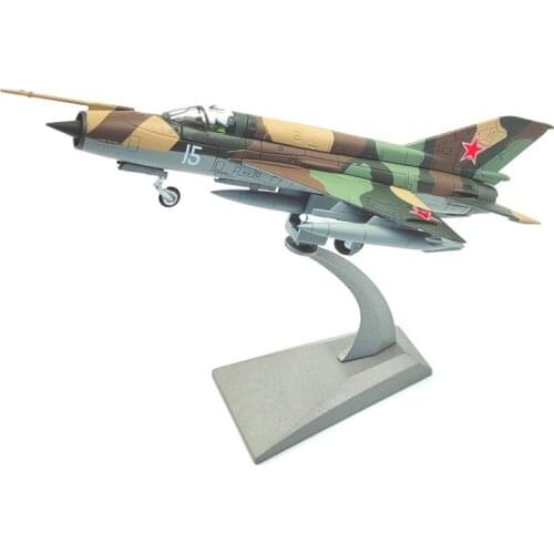 1:72 Diecast Soviet Air Force MIG21 Fighter 21.4cm Aircraft Model Alloy Simulation Exquisite Collection Ornaments Gifts