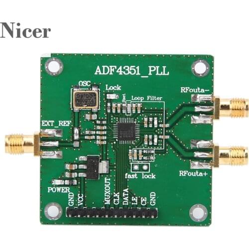 ADF4351 Module RF Signal Source 35MHz - 4.4GHz High Precision Low Noise 5VDC Phase Locked Loop SMA Female Head Radio Amplifier