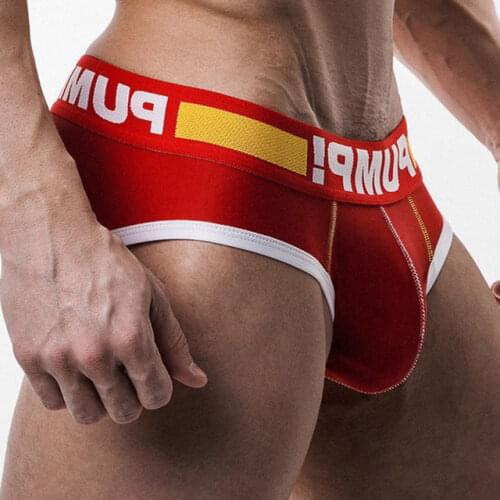 Fashion Sexy Men Underwear Cotton Mens Briefs Gay Bikini Mens Panties Breathable Mesh Cueca Man Underpants Slip Sexi Underware