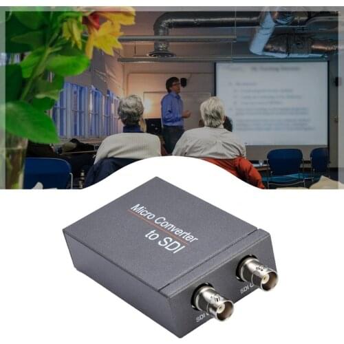 New Micro HDMI-compatiable To SDI Converter With Power 1080p Video Audio Splitter In To Two SDI Output Adapter