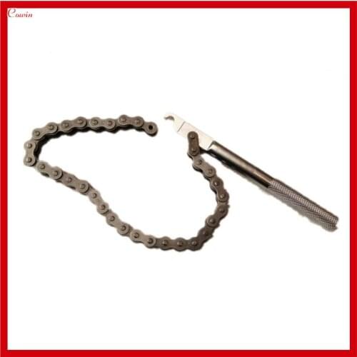 New Adjustable Oil Filter Chain Grid Plier Max 120mm Dia Range Oil Filter Remover Wrench