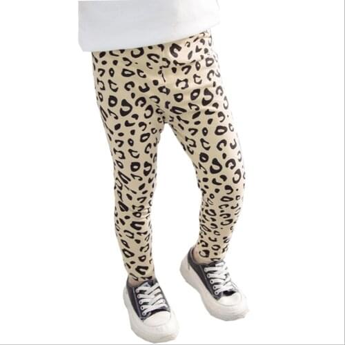 2T-7T Toddler Baby Girl Clothes Leopard New hot Print Leggings Trousers Stretch Cotton Pants Casual Clothes Summer ropa de bebe