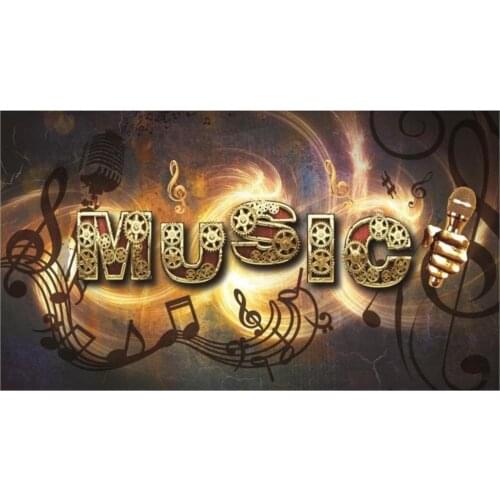 Custom wallpaper for walls 3d wall murals wallpaper 3d Music theme gold decorative painting background wall papers home decor