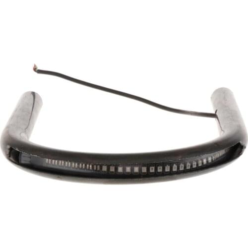 Tube Cafe Racer Seat Frame Hoop Brat Style Loop with LED Singal Light