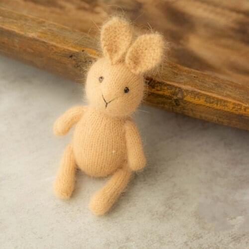 Newborn Photography Props Bunny Doll Knitted Animal Rabbit Fotografia Accessory