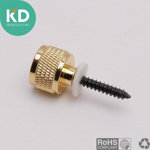 2 pcs/pack Vantage Electric guitar strap button, Acoustic guitar end pins cylindor shape Bronze material High end
