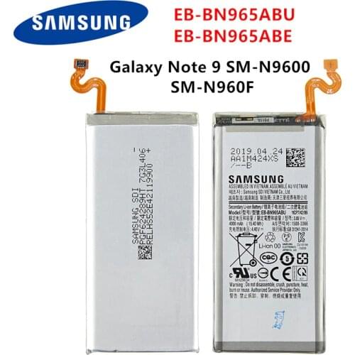 SAMSUNG Orginal EB-BN965ABU EB-BN965ABE 4000mAh Battery for Samsung Galaxy Note9 Note 9 SM-N9600 SM-N960F N960U N960N N960W
