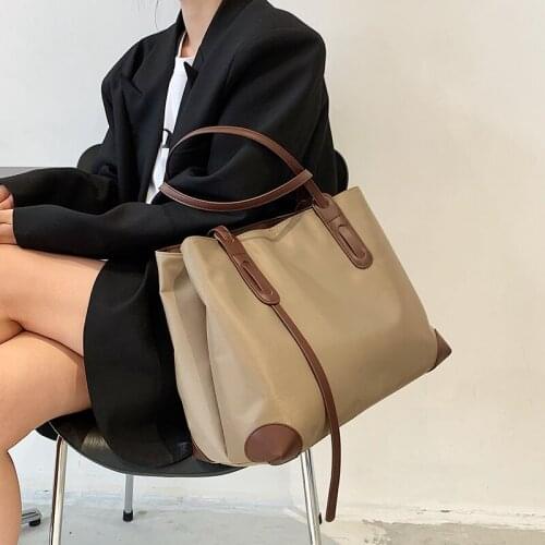 Fashion Large Capacity Handbag Women Canvas Shoulder Bag High Quality Travel Totes Female Hand Bag Portable Eco Shopping Purse