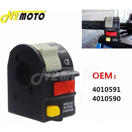 ATV Handlebar Far&Near Light Kill Stop Switch For Polaris Sportsman Magnum Engine Start/Reverse/Override Switchs 4010591 4010590