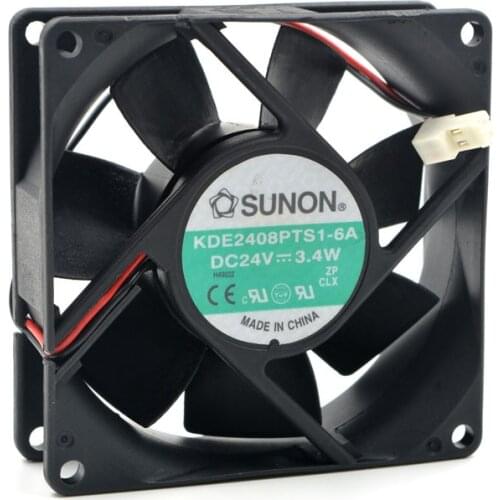 KD2408PTB1-6A KD2408PTS1-6A DC 24V 3.4W 8025 80*80*25mm 4900RPM Computer Blower Cooling Fan