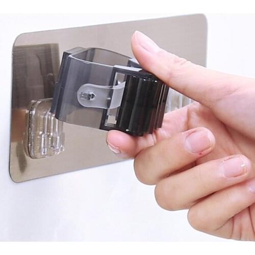 Bathroom Hanger 2 Position Shelf Storage Holder for Mop Brush Broom Hanger Organizer Tool H99F