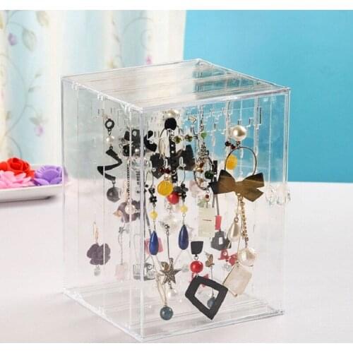 PS Material Jewelry Display Holders Earrings Earring Holder Jewelry Organizer Earring Showcase Stand Box