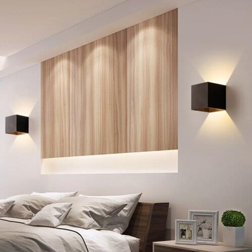 W/10W LED Wall Light Outdoor Waterproof IP65 Porch Garden Wall Lamp & Indoor Bedroom Bedside Decoration Lighting Lamp Aluminum