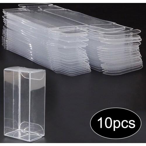 25/10PCS for 1:64 Model Car Toy Display Box Plastic Storage Holder Clear Box Case Toy Car Model Display Protection Box