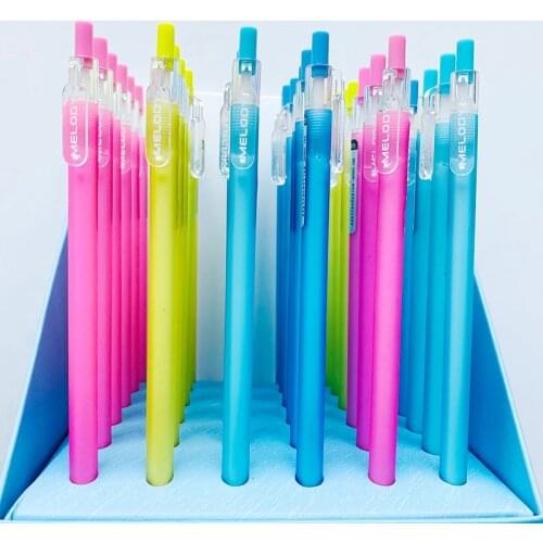 2PCS/Lot Cute Frosted Slim Penholde Press Automatic Mechanical Pencil Writing Tool School Office Supply Student Stationery 0.5mm