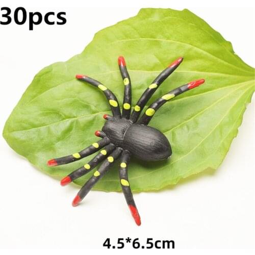 30Pcs Fake Ants Simulated Insect Prank Toy Ants Spider Cockroach Fly Toy Figure Joke Toys Halloween Party Supplies L41D