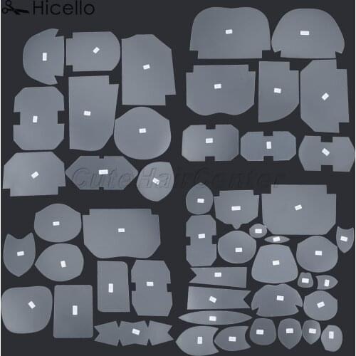 39pcs/set Plastic Patchwork Templates Design Pattern Semi-transparent DIY fabric Clear reusable Drawing Stipple Tool Hicello