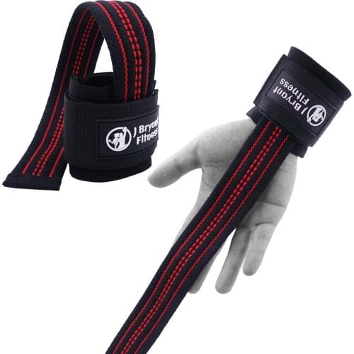 1Pair Fitness Lifting Wrist Straps for Crossfit Weightlifting MMA Barbell Dumbbell Support Strength Training Workout Equipment