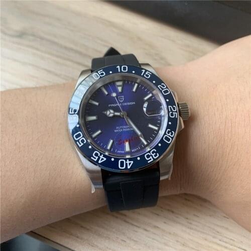 PAGANI DESIGN Top Brand New Business Men Mechanical Wristwatch Stainless Steel WatchSapphire Glass Men Watches Relogio Masculino