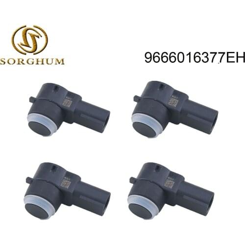 4PCS 9666016377G5 PDC Parking Aid Sensor For Peugeot 308 407 RCZ Citroen C4 C5 C6 DS3 9666016377XT, 9663821577,9666016377
