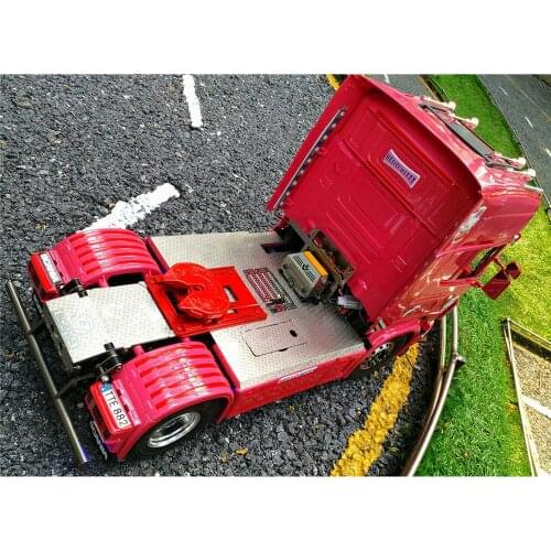 Ornamental Plate Metal Anti-skid Rear Plate for Tamiya 1/14 Actros 470 620 56318 56327 RC Trailer Truck Upgrade Accessories