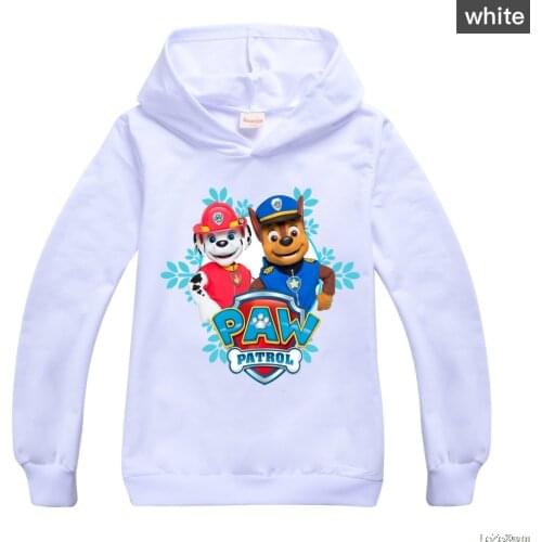 PAW PATROL Kids Spring Autumn Hoodie Clothes T Shirt Children Baby Cartoon Print Hoody Tops Sweatshirt Casual Wear Clothes