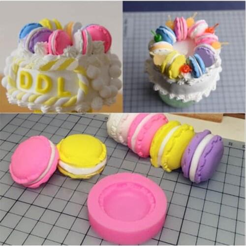 3D Macaroon Silicone Mould Chocolate Cake Soap Mould Decor Bake Icing Fondant Mold DIY Kitchen Tools Handmade Soap Candle Mold
