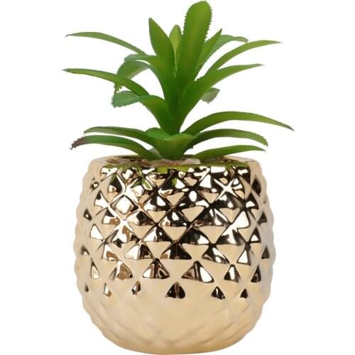 Artificial Plants Bonsai Pineapple Simulation Pot Plants Fake Flowers Table Potted Ornaments Home Decoration Hotel Garden Decor